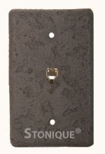 Stonique® Prewired Telephone Jack  in Charcoal